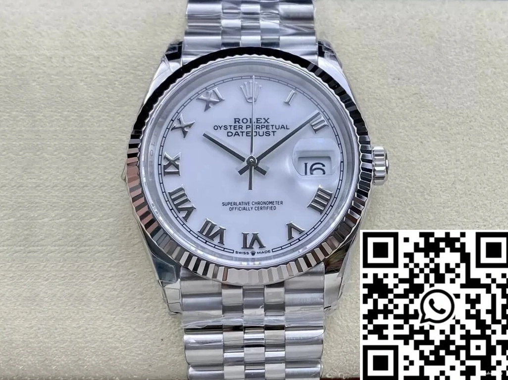 VS Dial M126234-0025 White Rolex 36MM Datejust Factory 0519